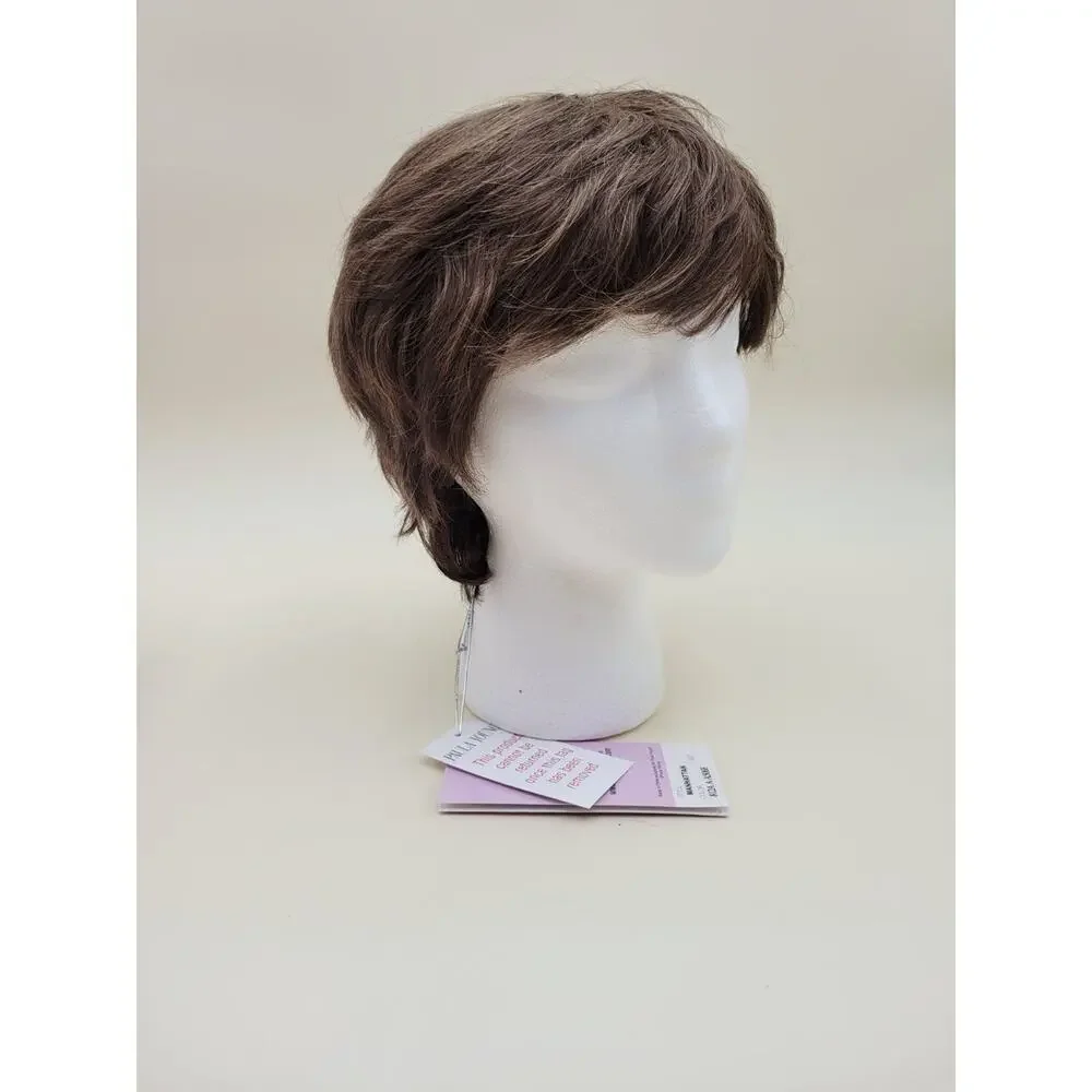 Paula Young Manhattan Human Hair Wig Average Brown Mix 812A A5068